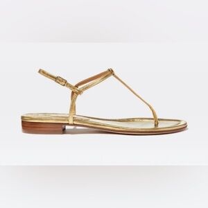 Emme Parsons Cecilia Sandal, SZ 38, in Washed Gold Nappa